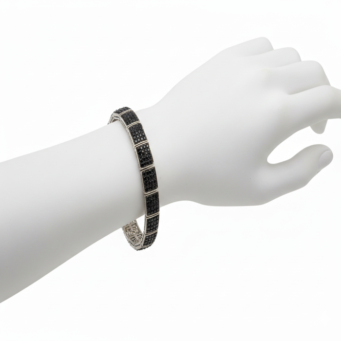 Black Diamond Pave Link Bracelet