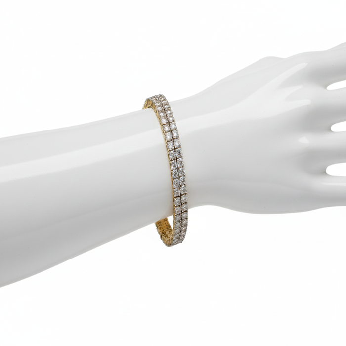 Double Row Tennis Bracelet
