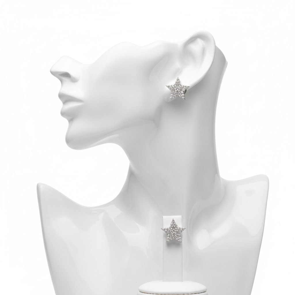 Star Diamond Earring