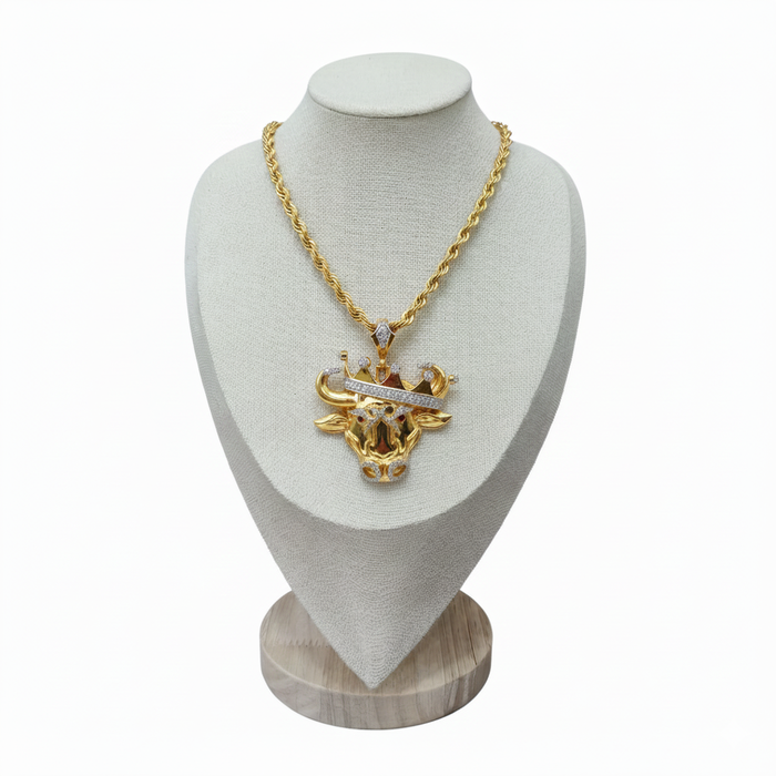 Diamond Bull Pendant