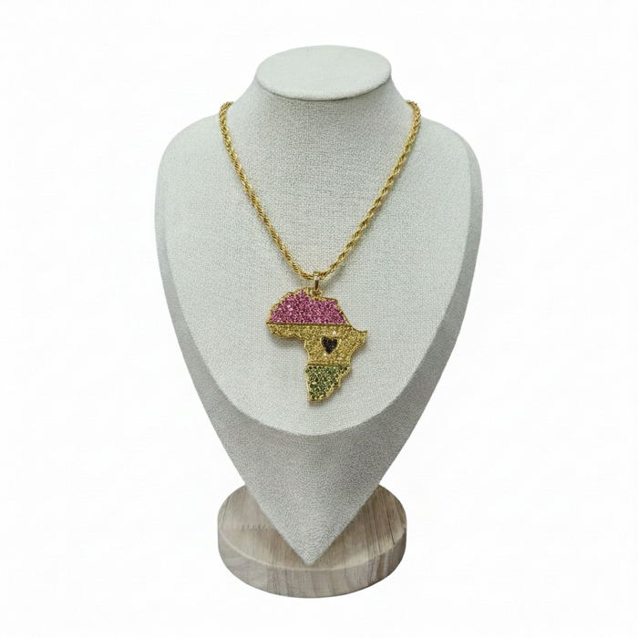 Africa  Multi Stone Charm