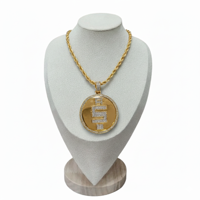 Dollar Sign Diamond Pendant