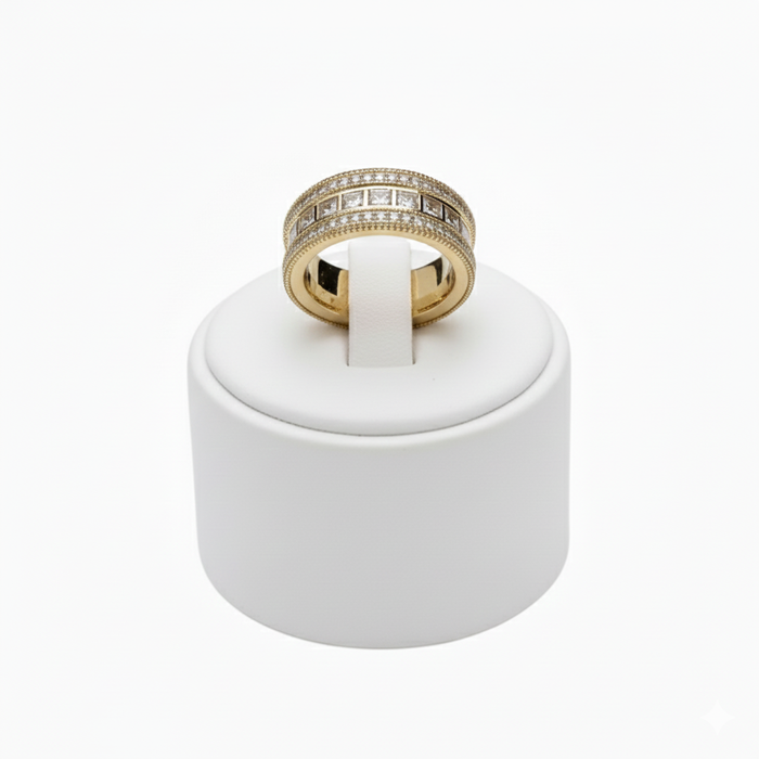 18K Gold Diamond Men’s Ring