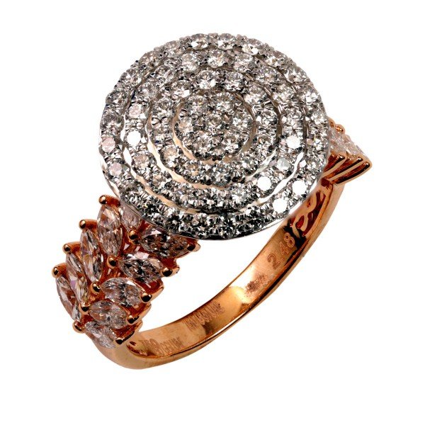 Rose Gold Diamond Female Ring
