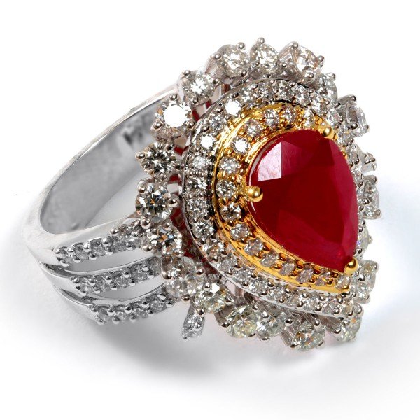 Ruby Diamond Female Ring