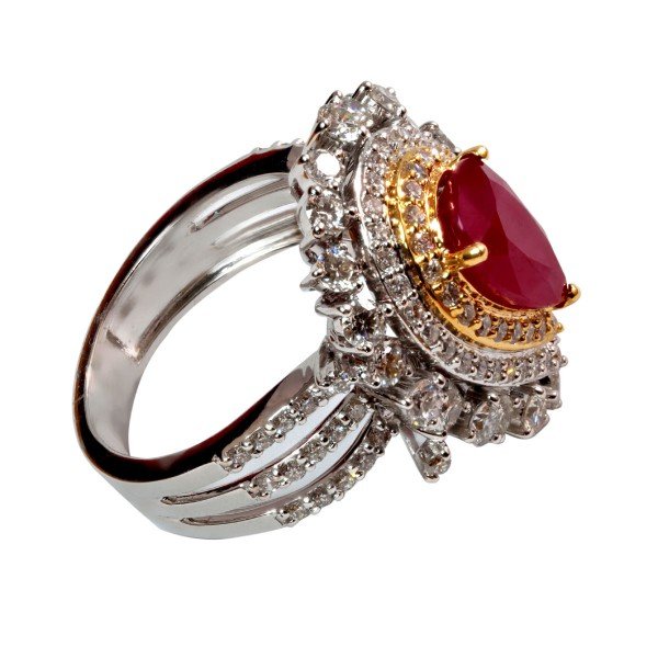 Ruby Diamond Female Ring