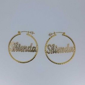 Hoppe earring with name