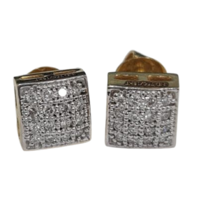 BOX DIAMOND EARRING