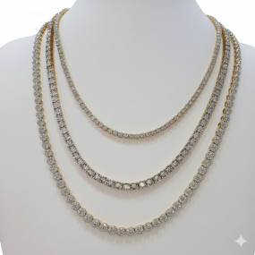 TENIS, TIKKI, PRESURE SETTING DIAMOND CHAINS