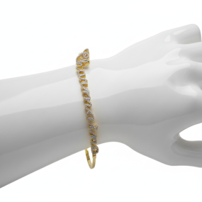 DIAMOND NAME BANGLE BRACELET