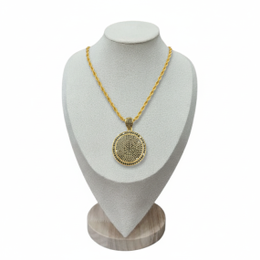 18/K GOLD BLACK DIAMOND MADELIAN