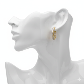 diamond hoop earrings