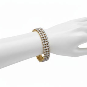 3 raw tennis bracelet