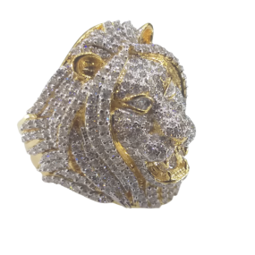 Lion Diamond Ring