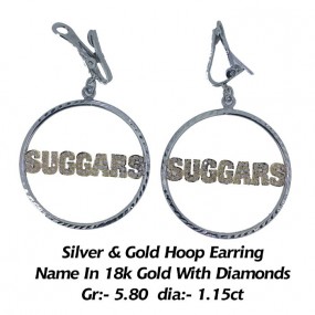Suggars hoop earring