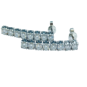 SILVER MOISONITE EARRINGS