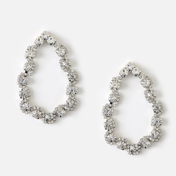 Statement Crystal Teardrop Earrings